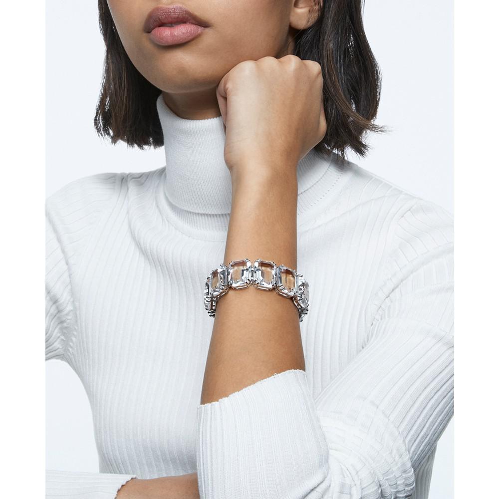 商品Swarovski|Silver-Tone Octagon-Crystal Flex Bracelet,价格¥3542,第6张图片详细描述