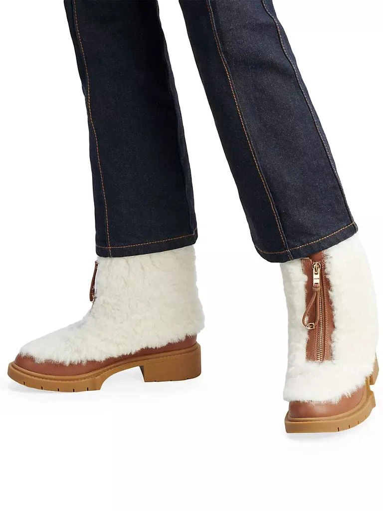 商品Coach|Leona Shearling Zip-Up Boots,价格¥833,第4张图片详细描述