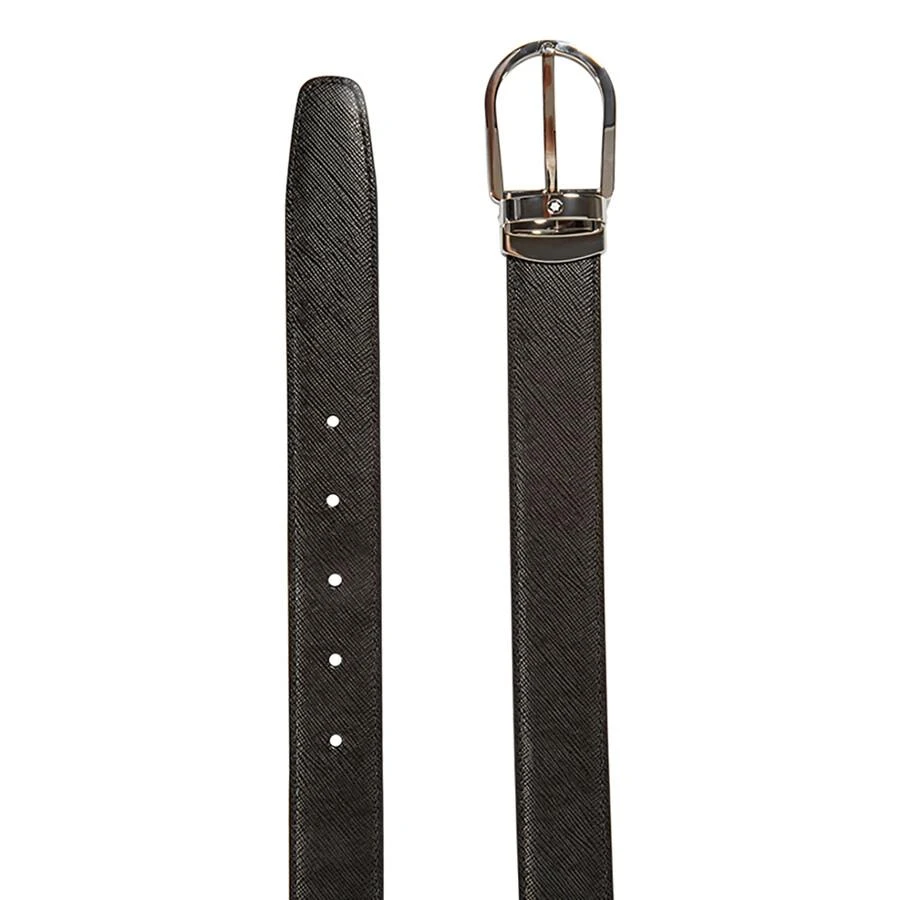 商品MontBlanc|Reversible Leather Belt Saffiano-printed Black/Brown,价格¥1473,第3张图片详细描述