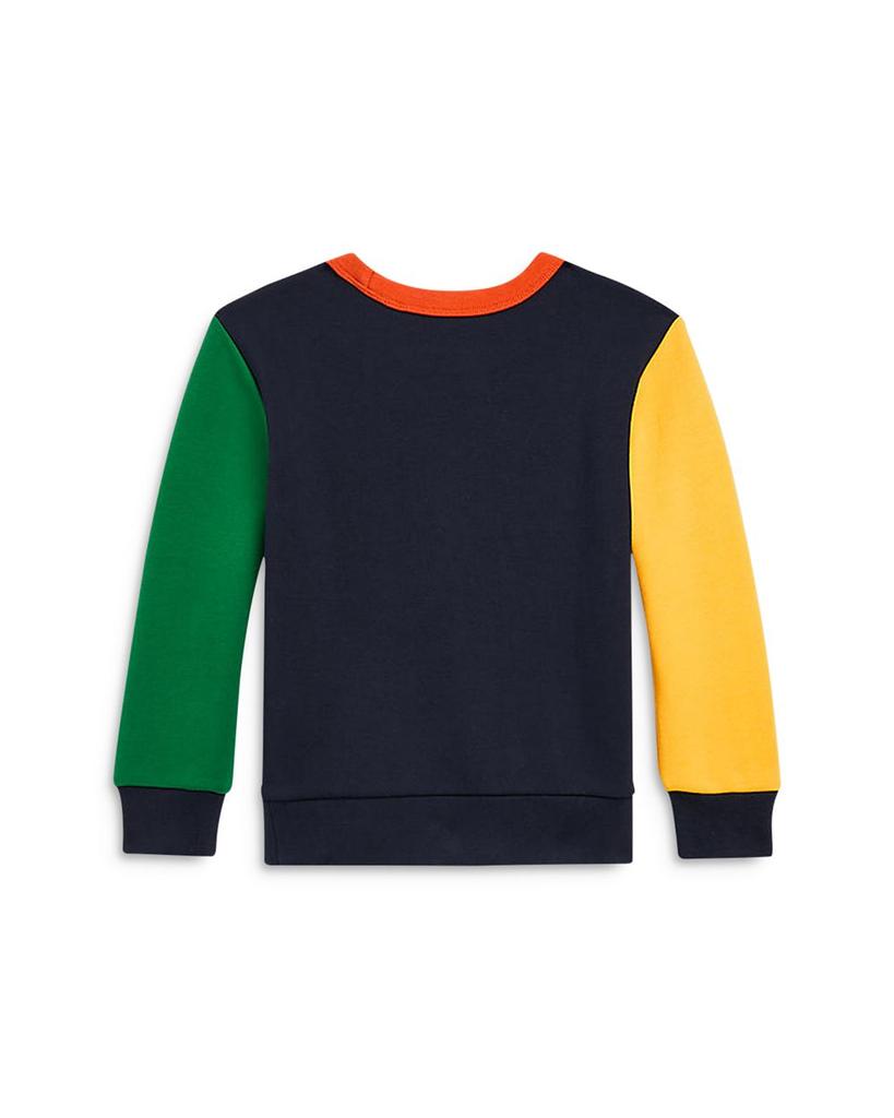 Boys' Color Blocked Double Knit Sweatshirt - Little Kid, Big Kid商品第2张图片规格展示