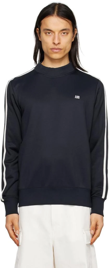 商品AMI|Navy Striped Sweatshirt,价格¥1379,第1张图片