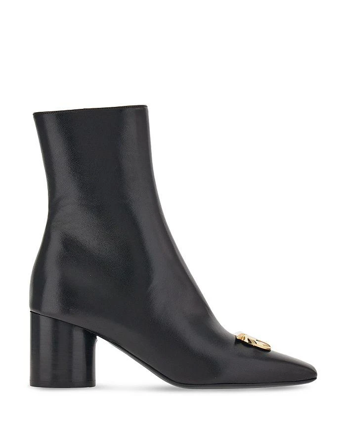 商品Salvatore Ferragamo|Women's Placida 60 Leather Ornament Booties,价格¥10258,第2张图片详细描述