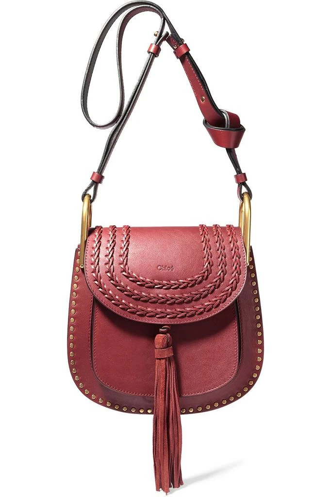 商品Chloé|Hudson small tasseled studded leather 单肩包,价格¥9591,第1张图片
