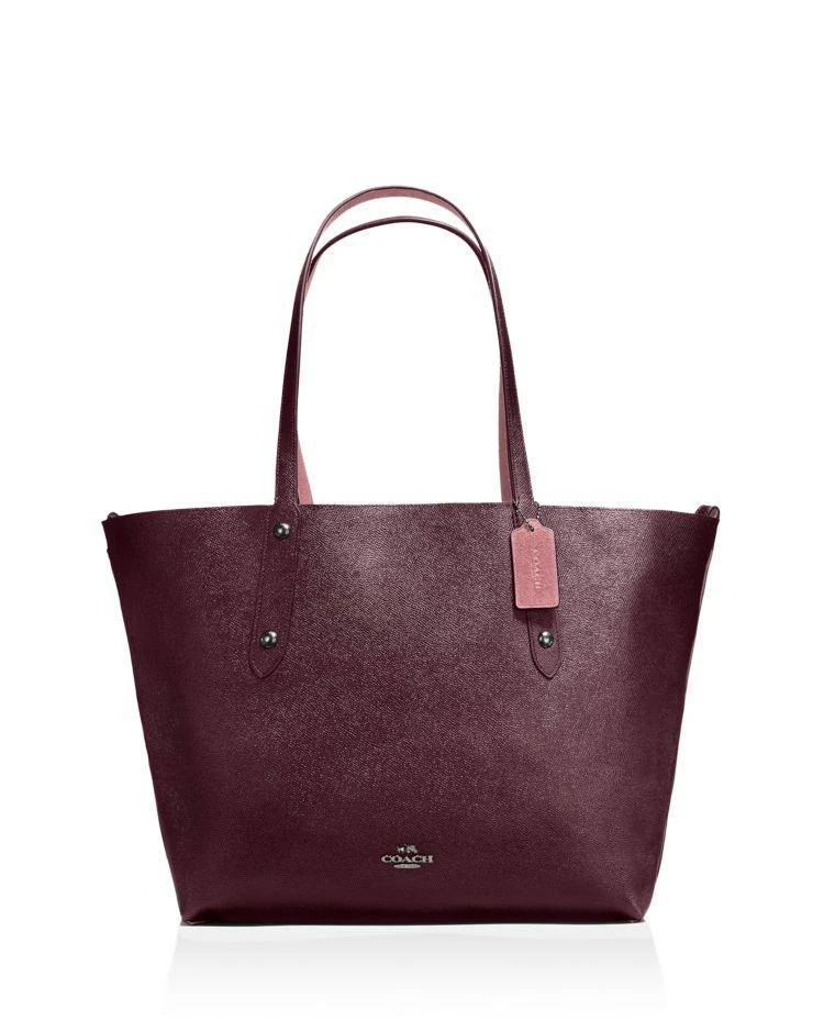 商品Coach|Reversible Large Market Tote in Suede & Crossgrain Leather,价格¥1121,第2张图片详细描述