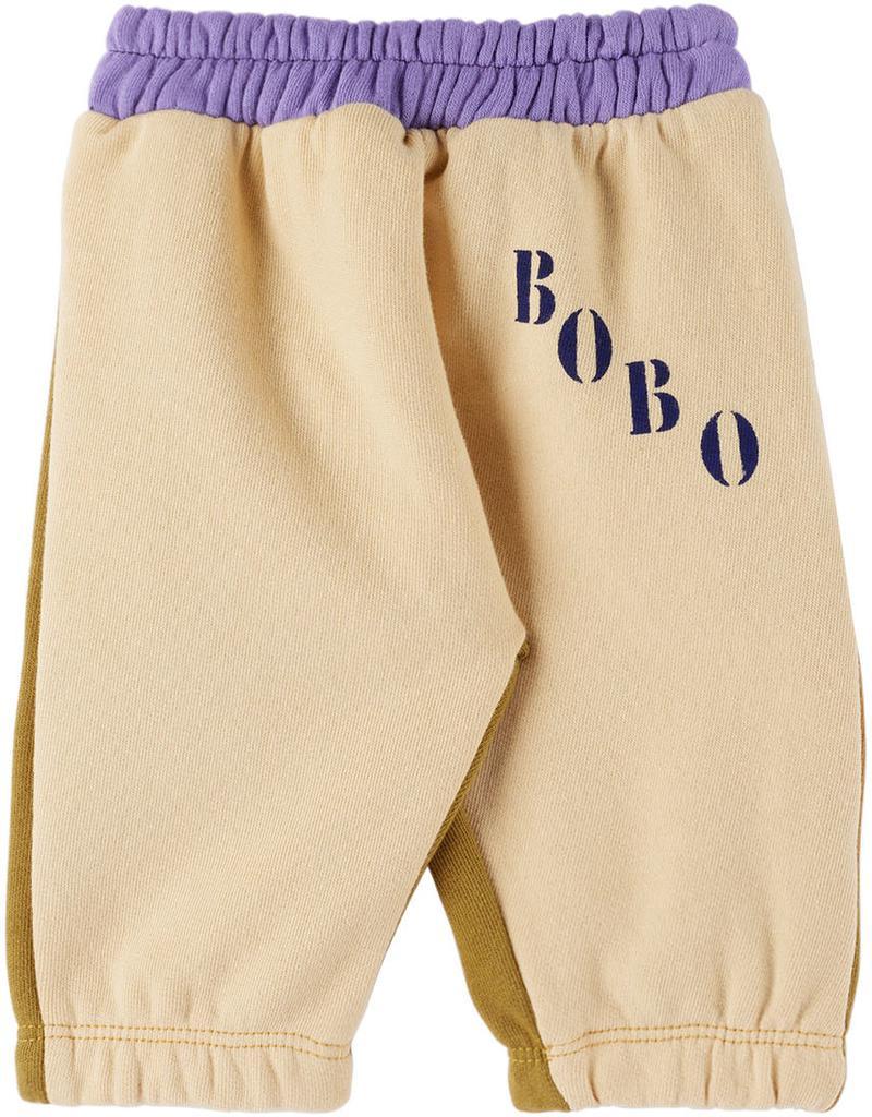 商品BOBO CHOSES|Baby Beige Color Block Track Pants,价格¥374,第1张图片
