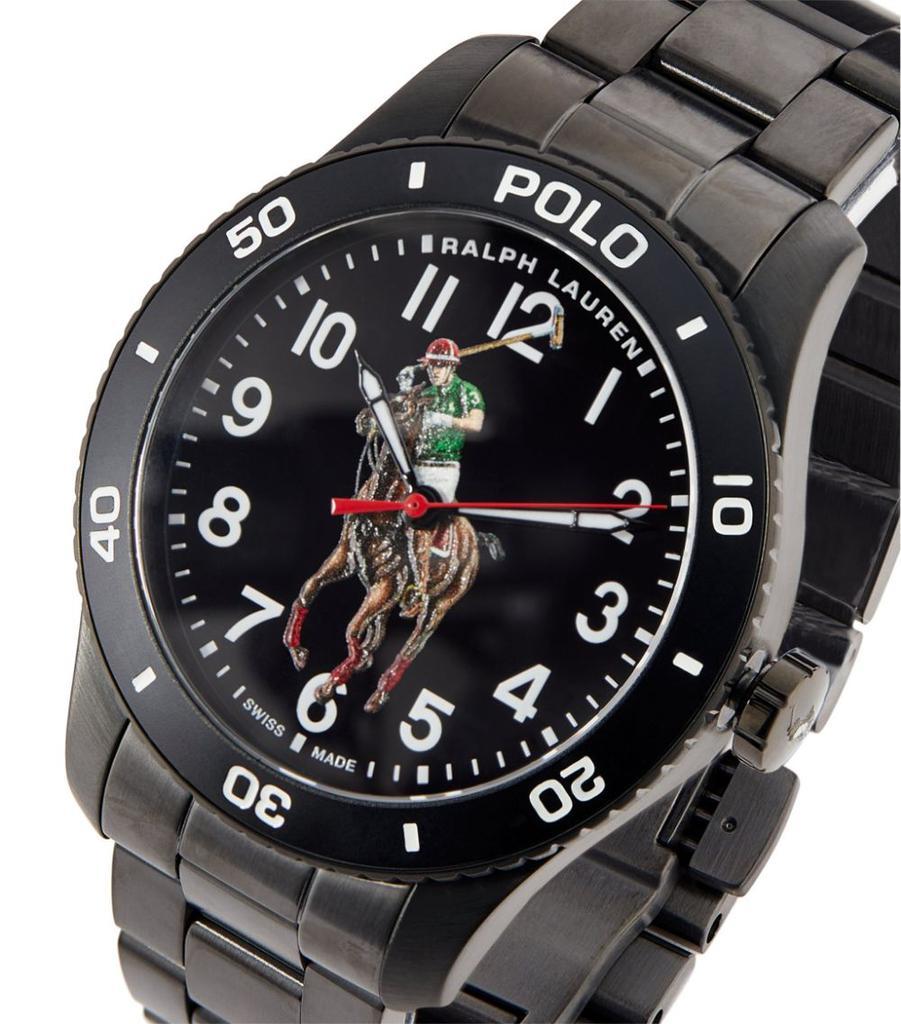 商品Ralph Lauren|Stainless Steel Polo Sport Watch 42mm,价格¥15636,第6张图片详细描述