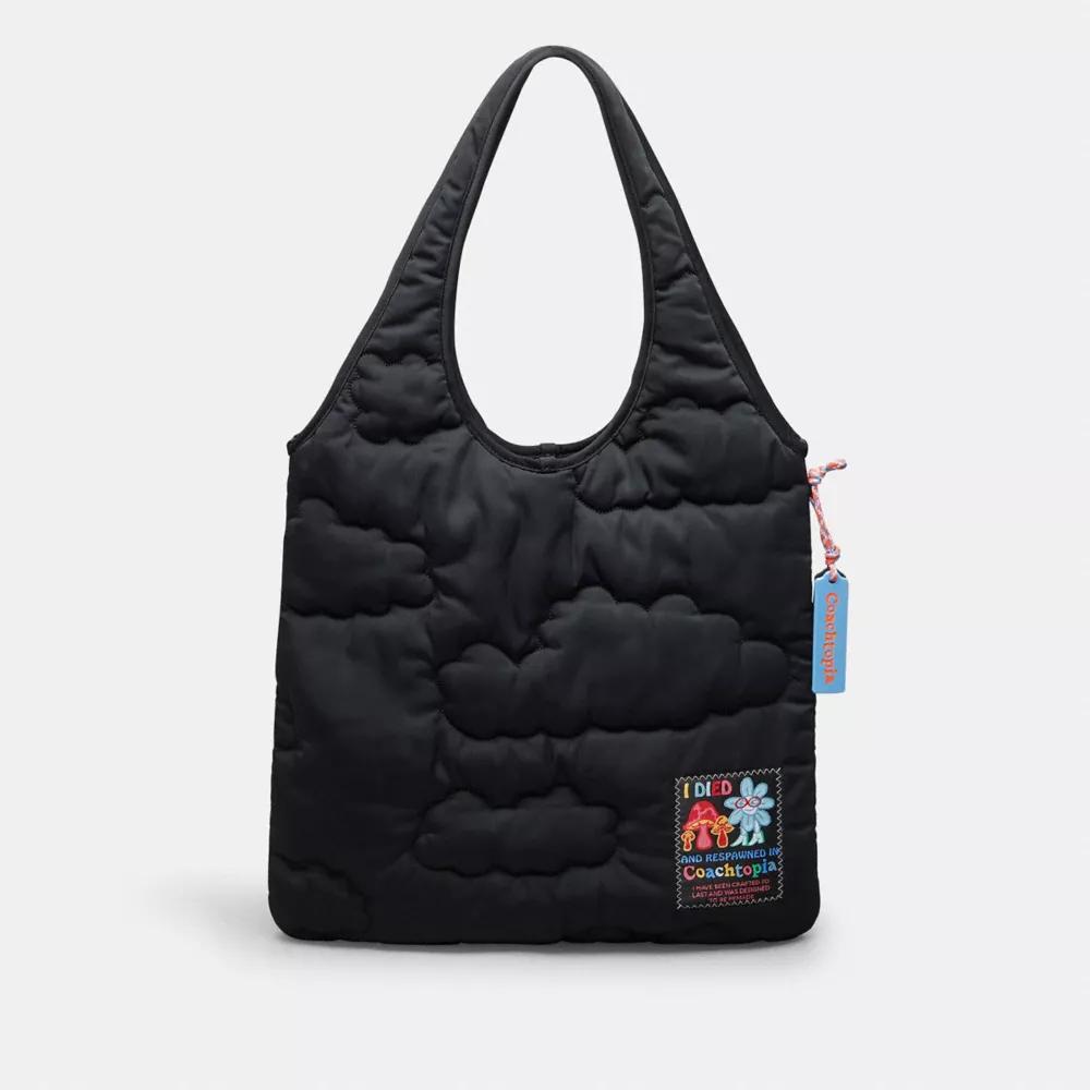 ★Coachtopia★半額セール中!★Cloud Handle Tote★バッグ Coach Coachtopia Loop Flat Tote With Cloud Quilting - Tote