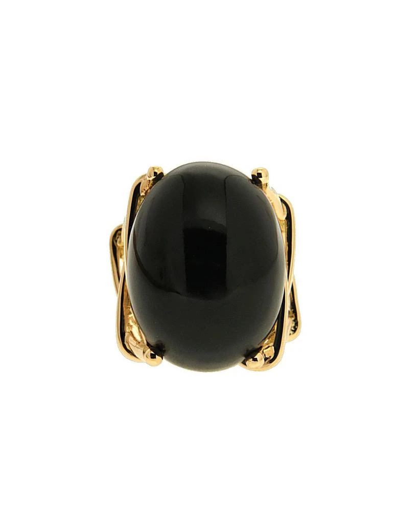 商品Valentin Magro|18k Black Jade Oval Cabochon Ring, Size 6,价格¥71456,第1张图片