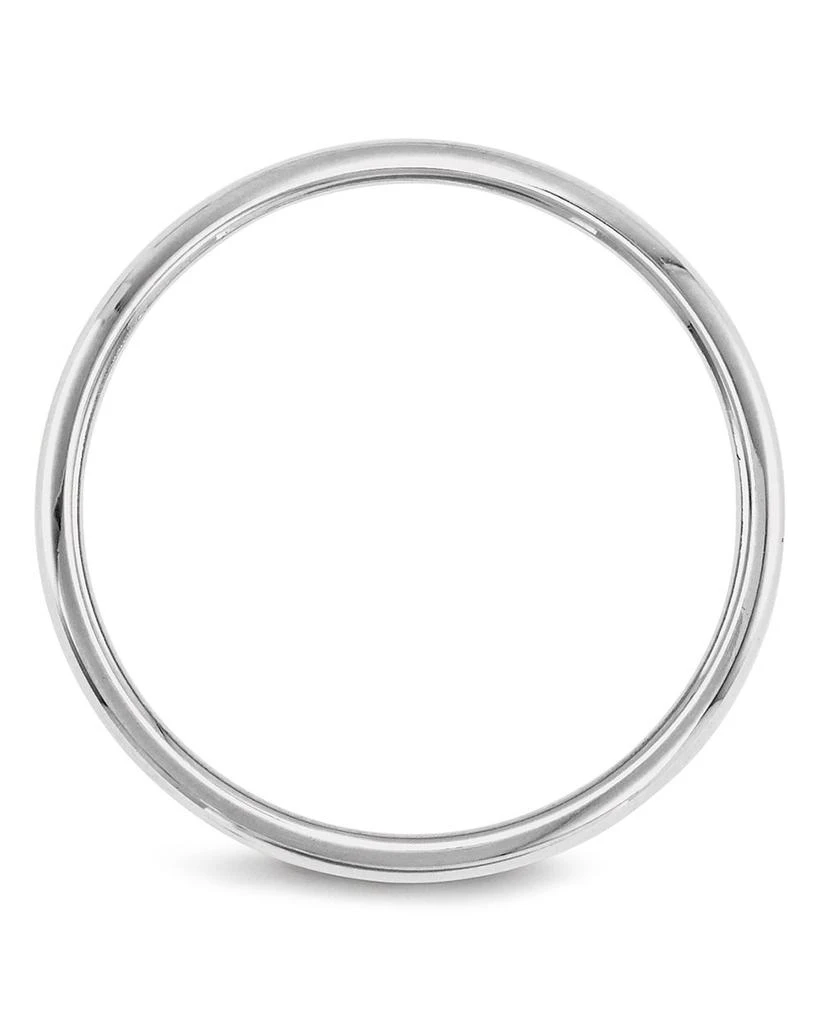 Men's 2mm Half Round Band Ring in 14K White Gold - Exclusive 商品