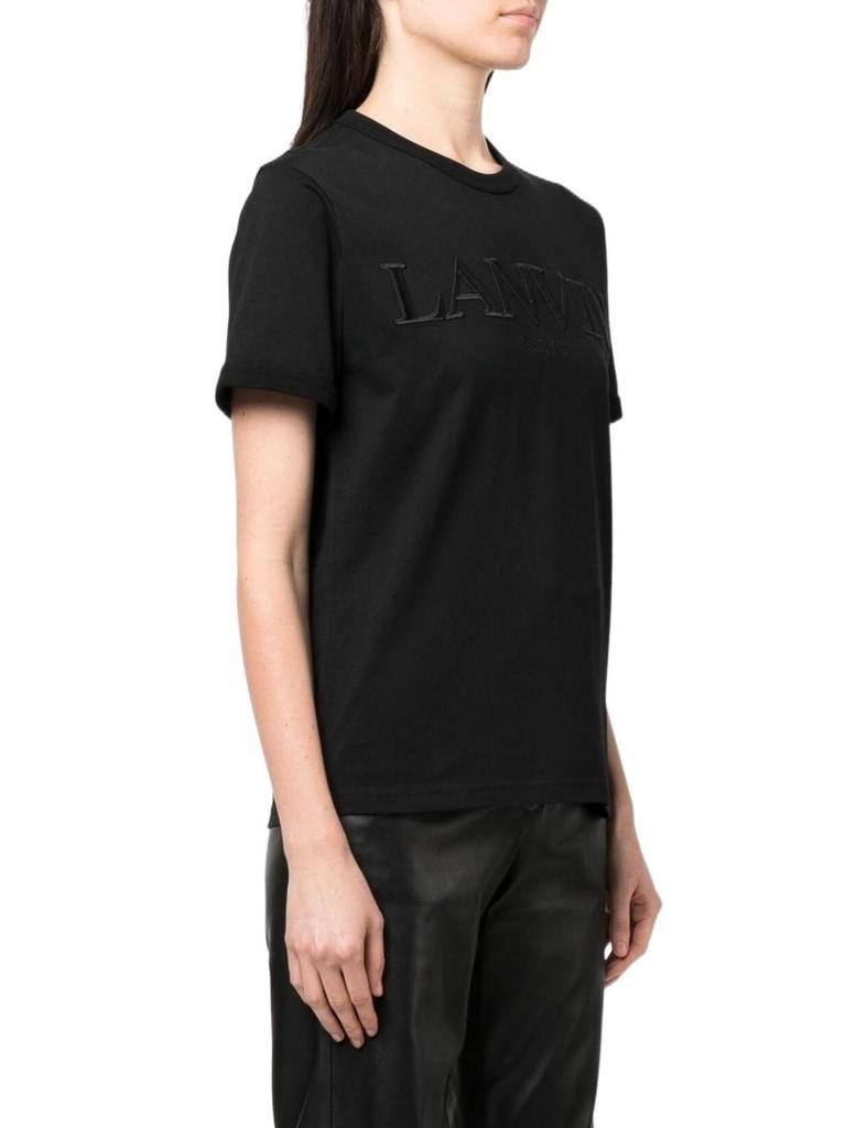 商品Lanvin|Lanvin Women's  Black Cotton T Shirt,价格¥2418,第5张图片详细描述
