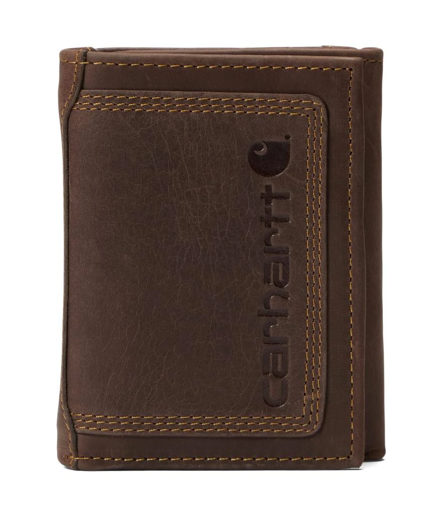 商品Carhartt|Leather Triple-Stitched Trifold Wallet,价格¥303,第1张图片