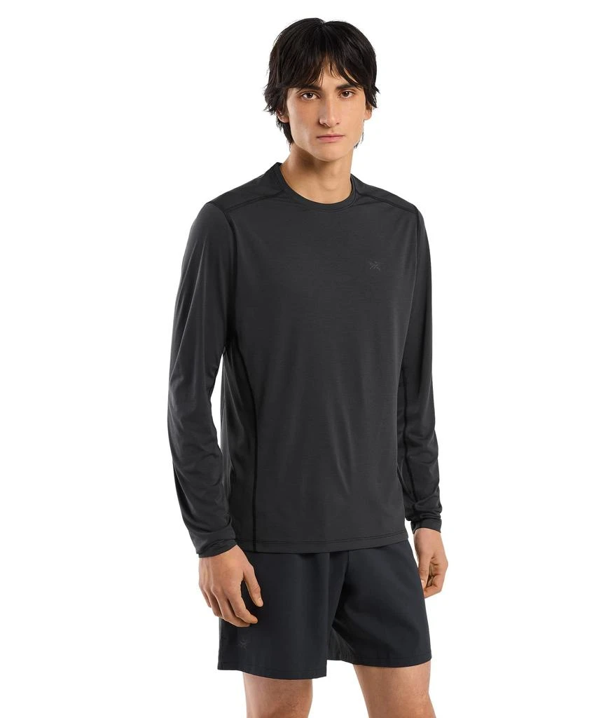 商品Arc'teryx|Arc'teryx Motus Crew Neck Shirt LS Men's | Lightweight Exceptionally Moisture Wicking Long Sleeve Training Shirt,价格¥679,第1张图片