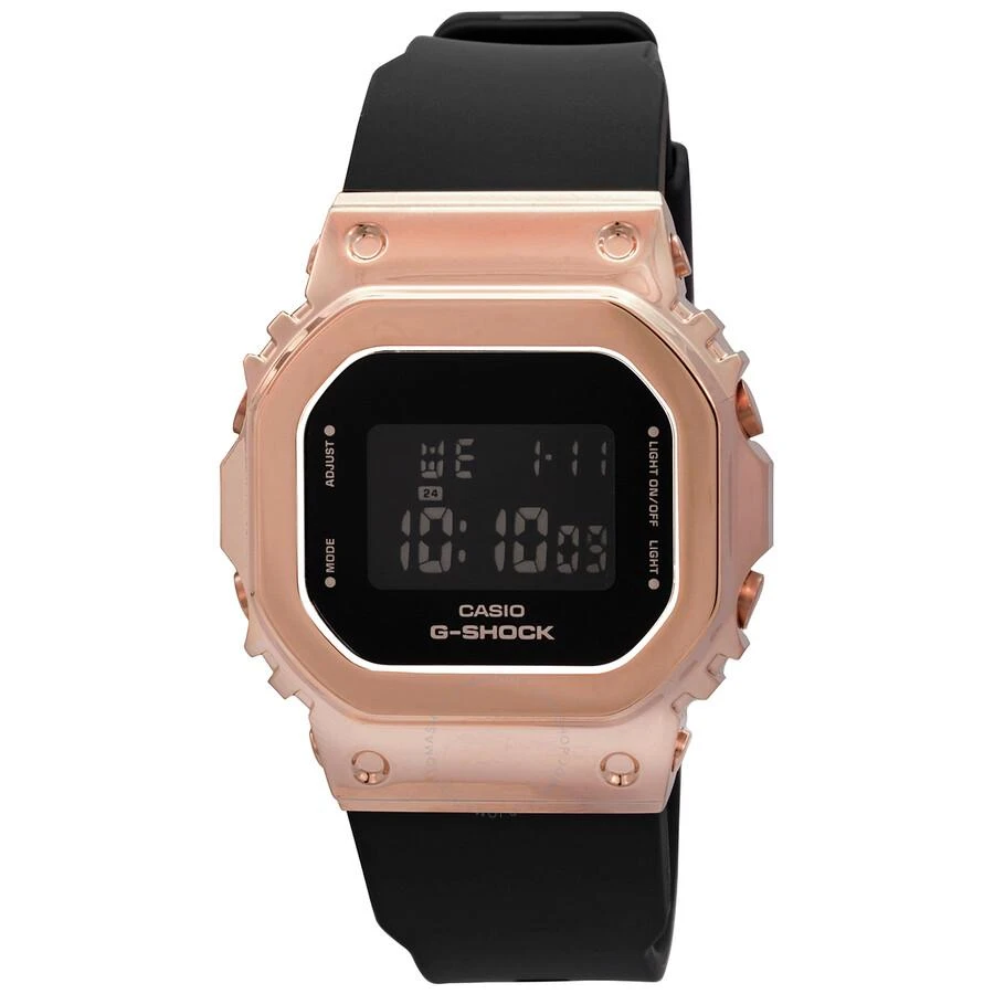 商品Casio|G-Shock Alarm Chronograph Quartz Digital Black Dial Ladies Watch GM-S5600PG-1,价格¥856,第1张图片