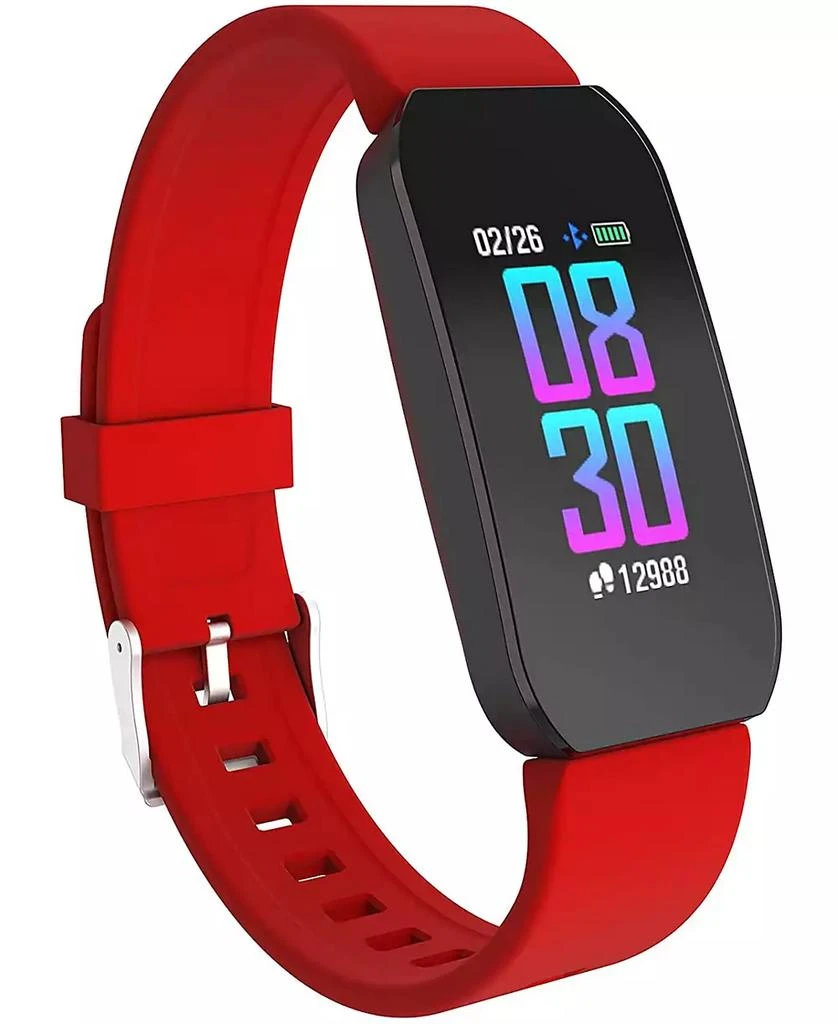 商品iTouch|Unisex Red Silicone Strap Active Smartwatch,价格¥201,第1张图片