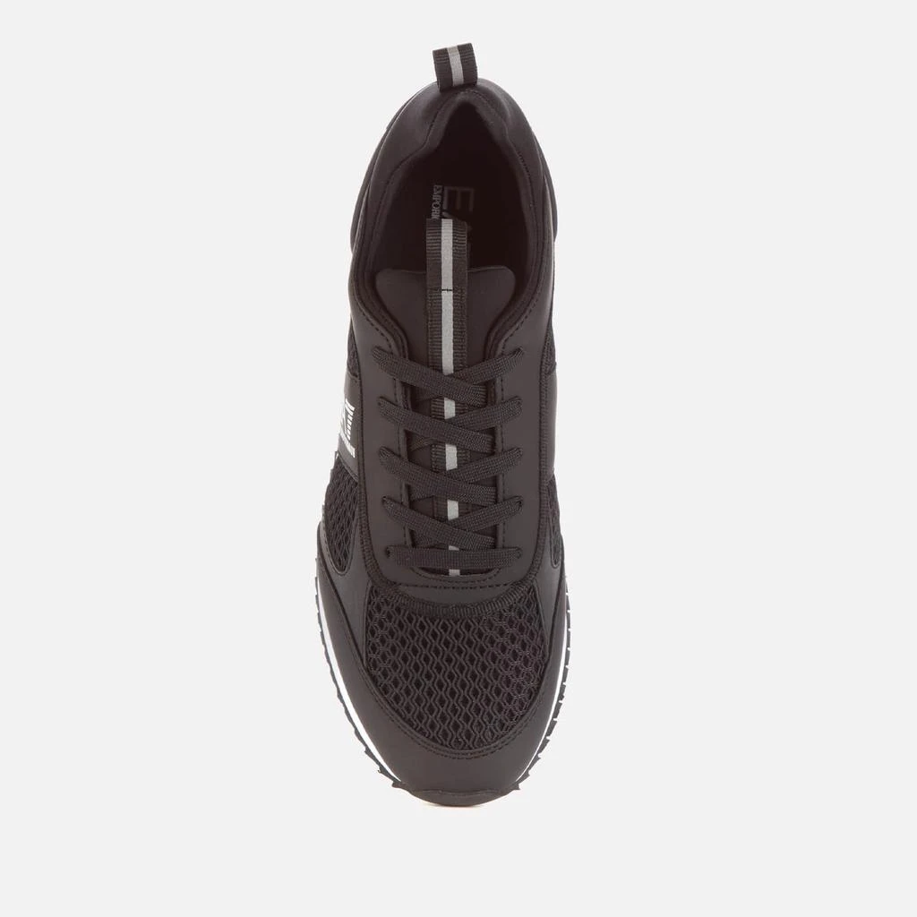 商品EA7|Emporio Armani EA7 Men's Mesh Runner Trainers - Black/White,价格¥637,第3张图片详细描述