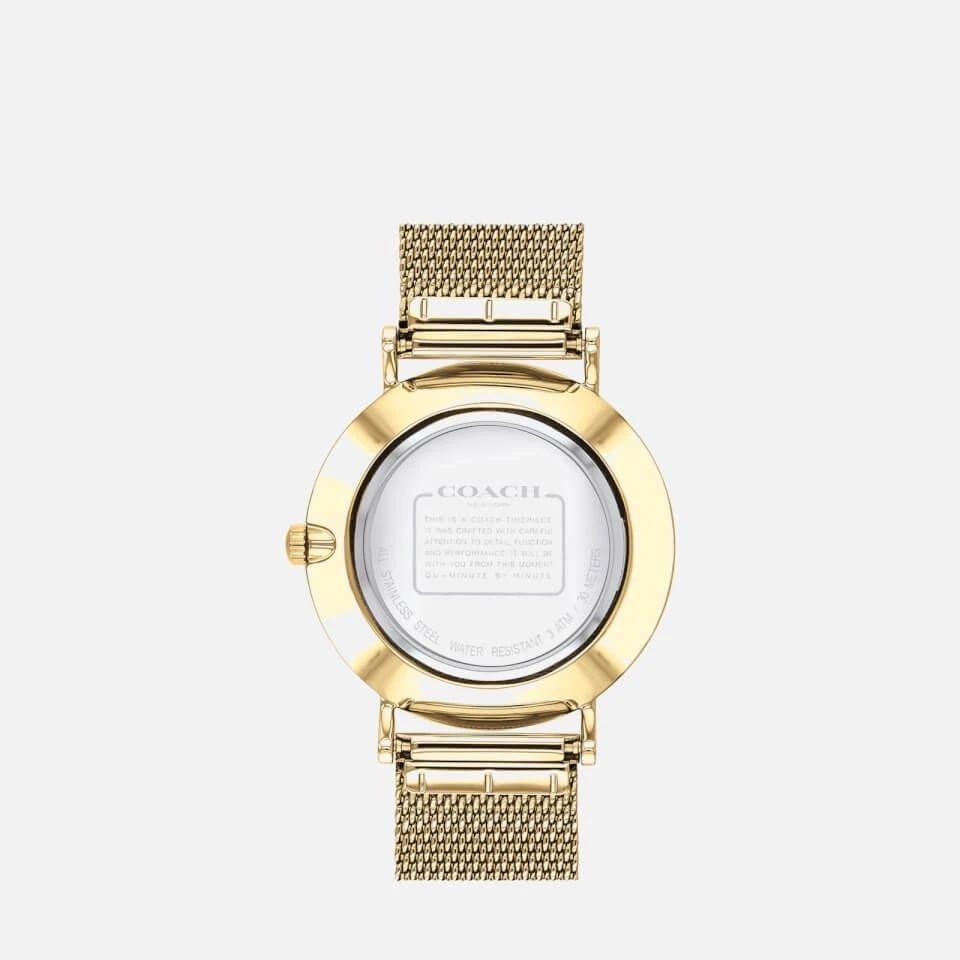 商品Coach|Coach Women's Perry Mesh Strap Watch - Gold,价格¥1179,第4张图片详细描述