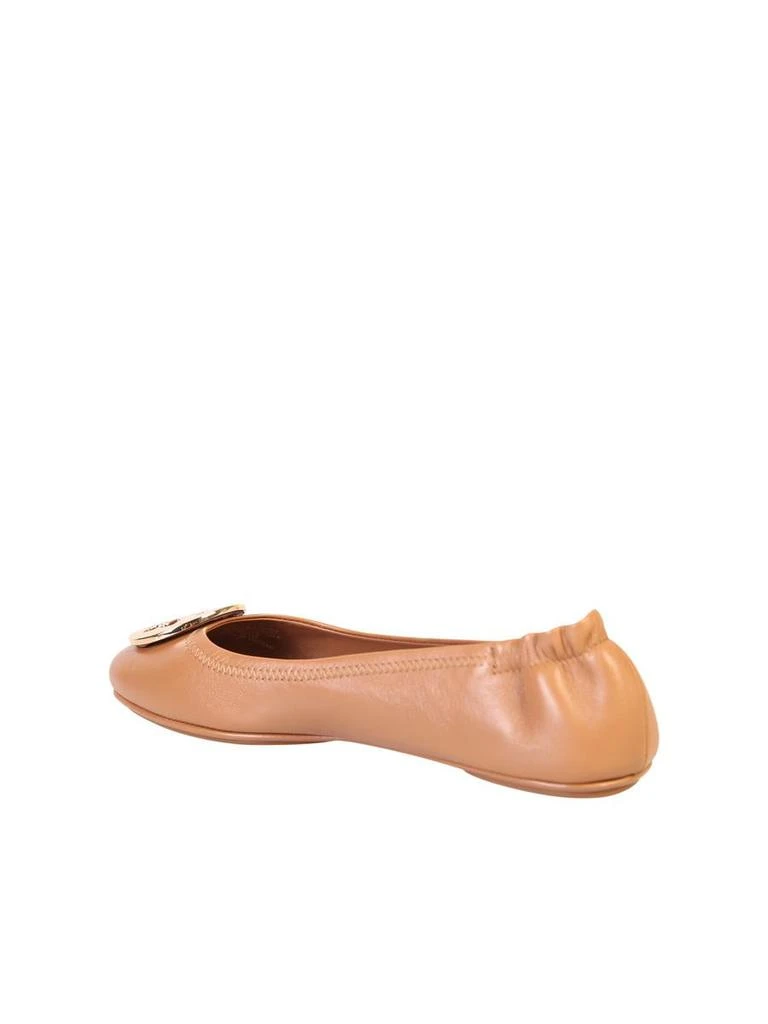 商品Tory Burch|TORY BURCH MINNIE LEATHER BALLERINA FLATS,价格¥1838,第3张图片详细描述