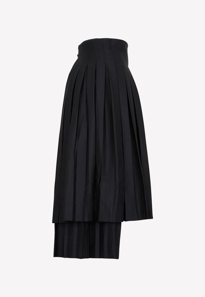 商品Simone Rocha|Pleated Apron Midi Skirt in Wool,价格¥4043,第3张图片详细描述