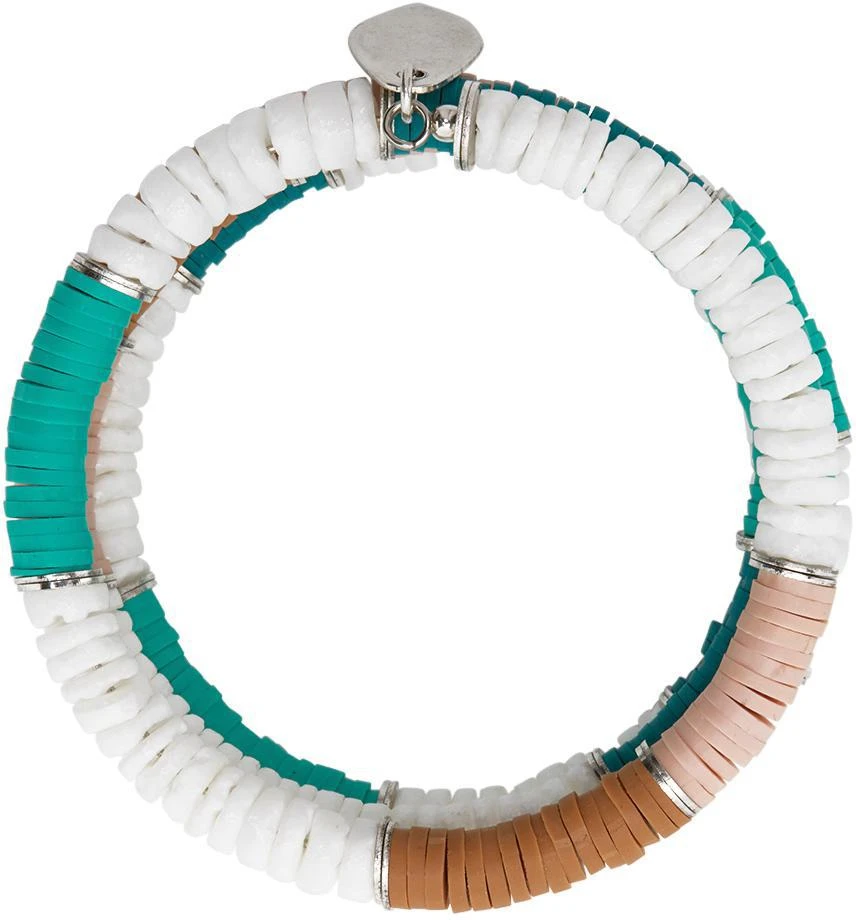 商品Isabel Marant|Green & White Shell Wrap Bracelet,价格¥715,第2张图片详细描述