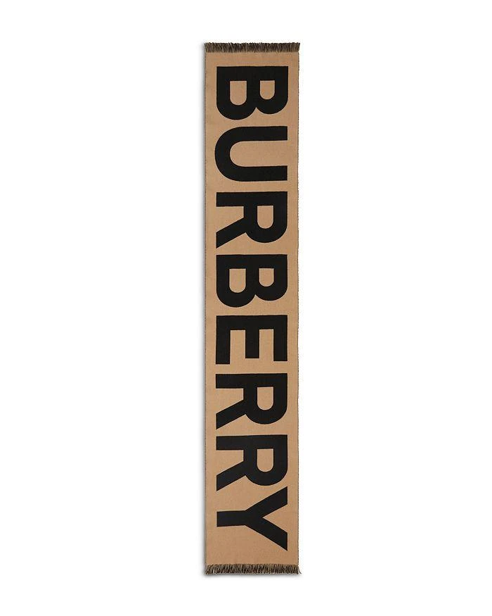 商品Burberry|logo印花羊毛围巾,价格¥2909,第4张图片详细描述