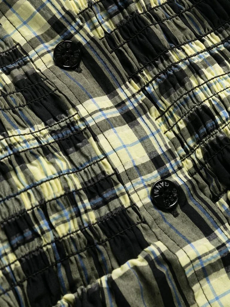 商品Ganni|GANNI - Organic Cotton Checked Shirt Dress,价格¥995,第5张图片详细描述