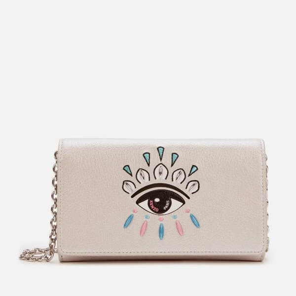 商品Kenzo|KENZO Women's Eye Wallet On Chain - Silver,价格¥1006,第1张图片