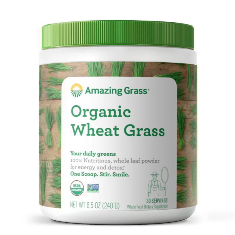 商品Amazing Grass|AMAZING GRASS美国USDA认证有机小麦草全味粉 240G,价格¥569,第1张图片