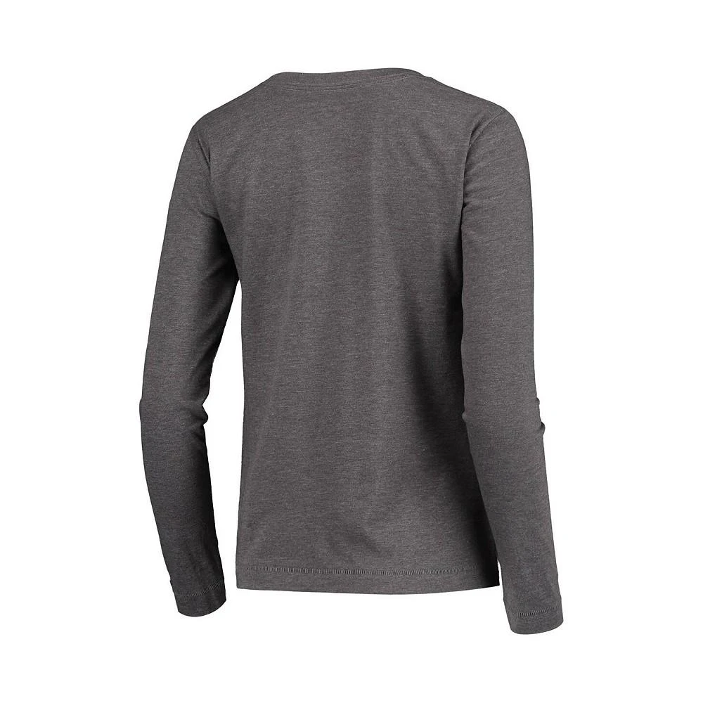 商品CHAMPION|Women's Heathered Charcoal Texas Longhorns University Laurels Long Sleeve T-shirt,价格¥222,第2张图片详细描述