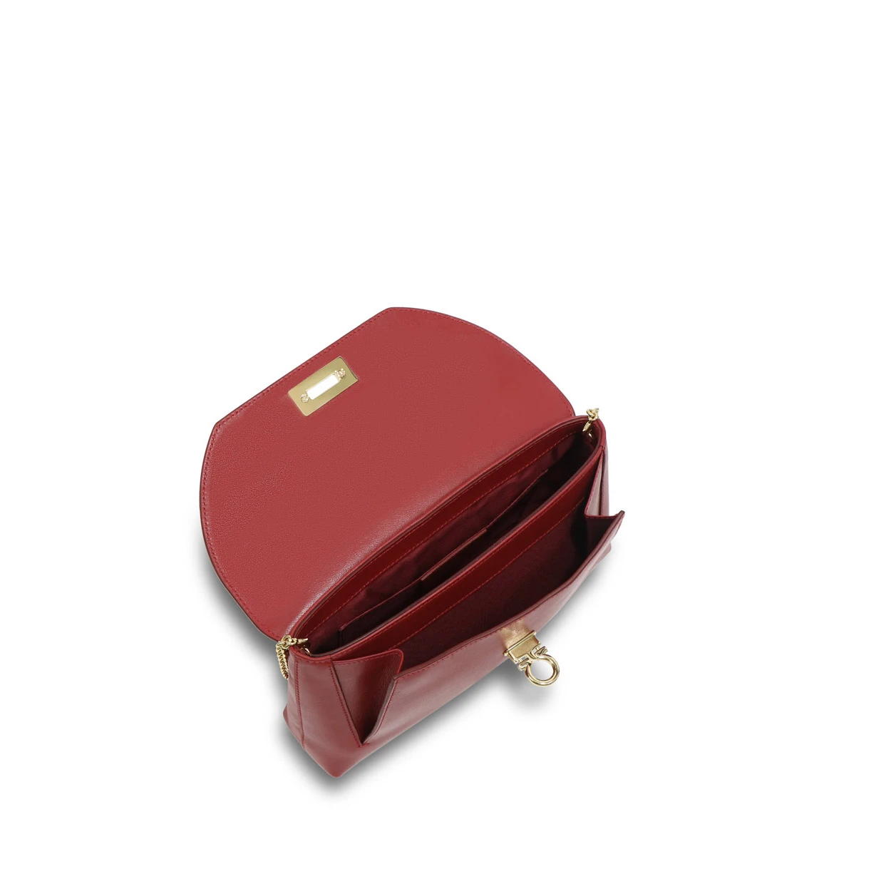 商品Salvatore Ferragamo|SALVATORE FERRAGAMO 女士红色小号单肩包 22-C004-572275,价格¥2635,第1张图片