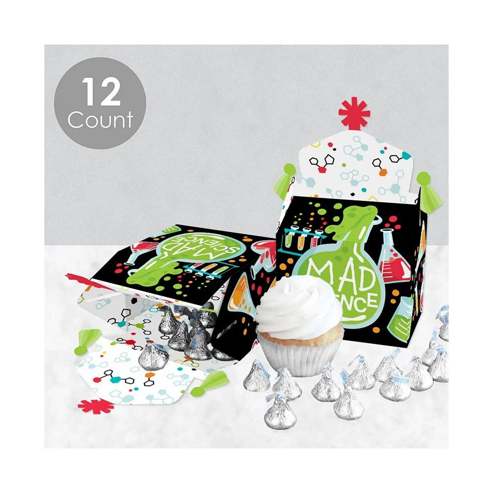 商品Big Dot of Happiness|Scientist Lab - Treat Box Party Favors - Mad Science Baby Shower or Birthday Party Goodie Gable Boxes - Set of 12,价格¥142,第3张图片详细描述
