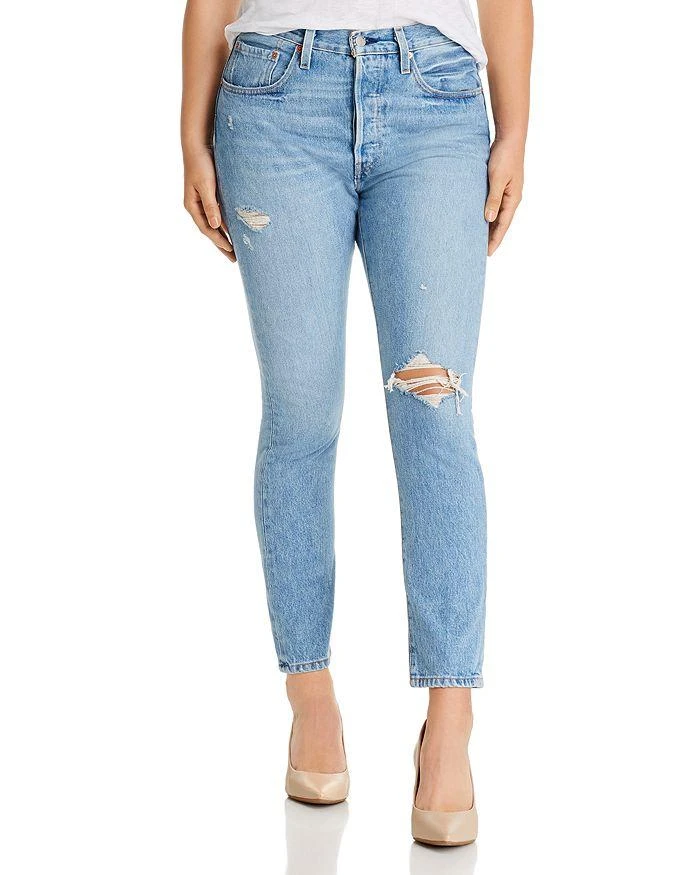 商品Levi's|501 Destruct Slim Jeans in Can't Touch This,价格¥728,第3张图片详细描述
