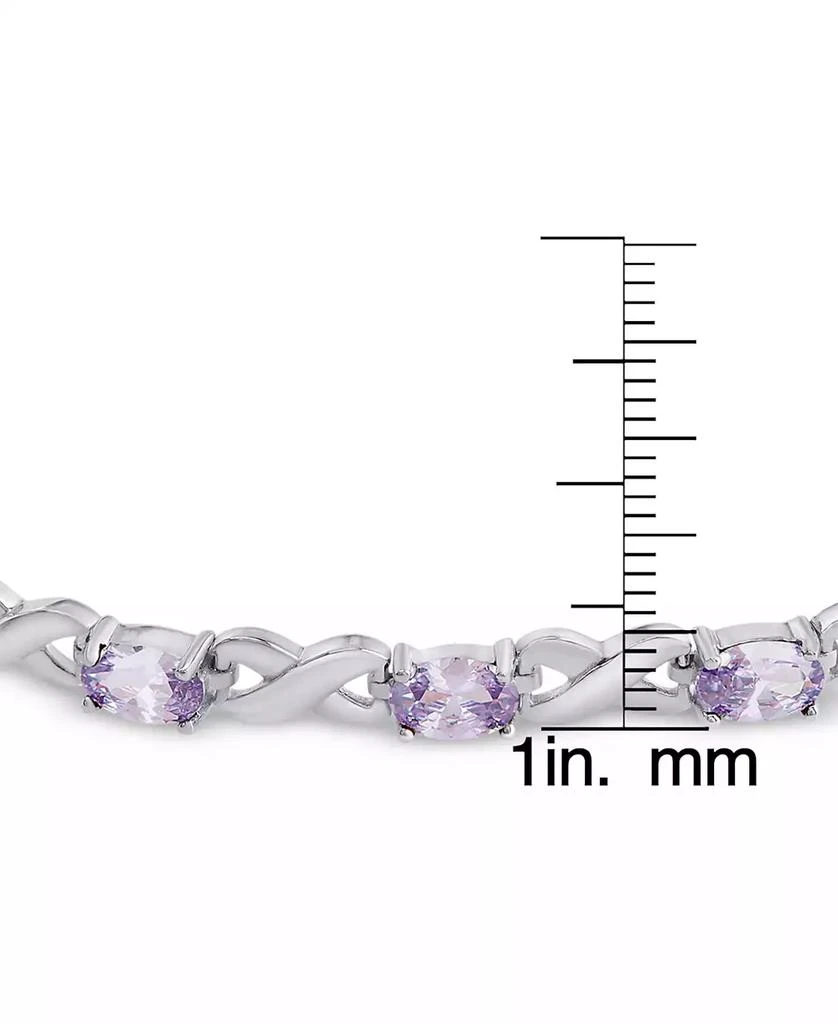 商品Macy's|Amethyst Bolo Bracelet (1-3/4 ct. t.w.) in Sterling Silver (Also in Blue Topaz, Sapphire & Simulated Opal),价格¥187,第4张图片详细描述