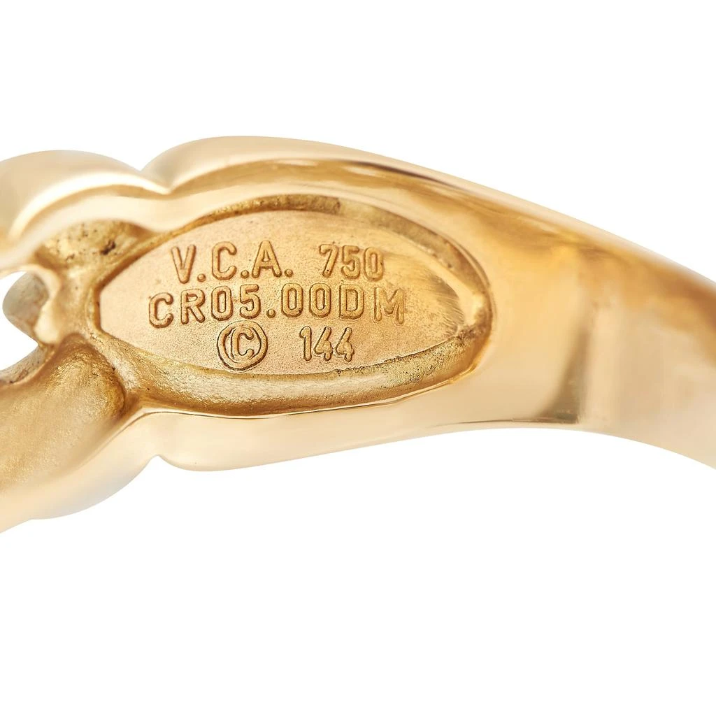 商品[二手商品] Van Cleef & Arpels|Van Cleef & Arpels 18K Yellow Gold Diamond Heart Ring,价格¥22837,第4张图片详细描述