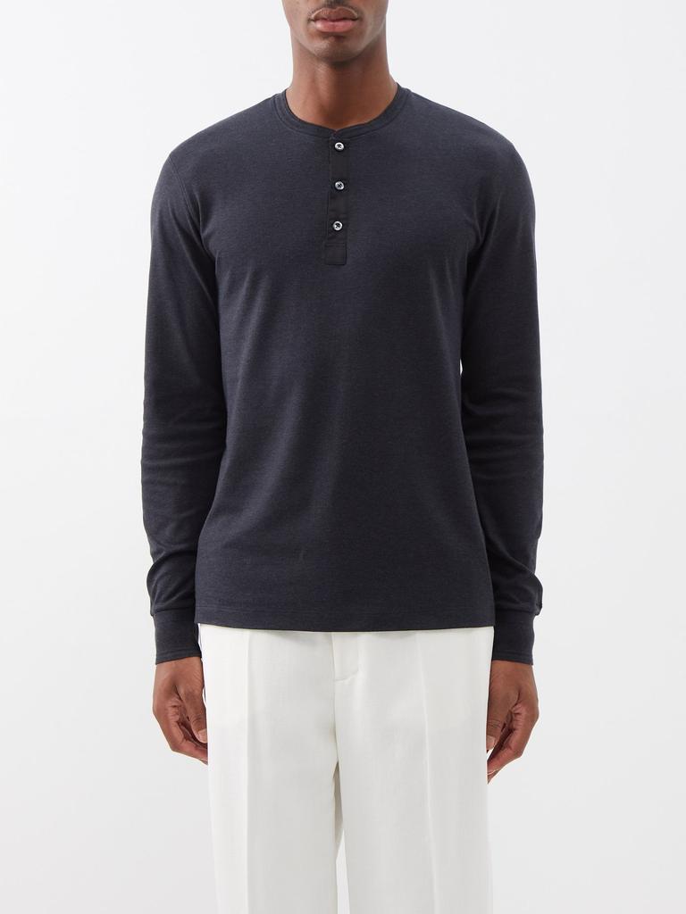 Henley cotton-jersey top商品第1张图片规格展示