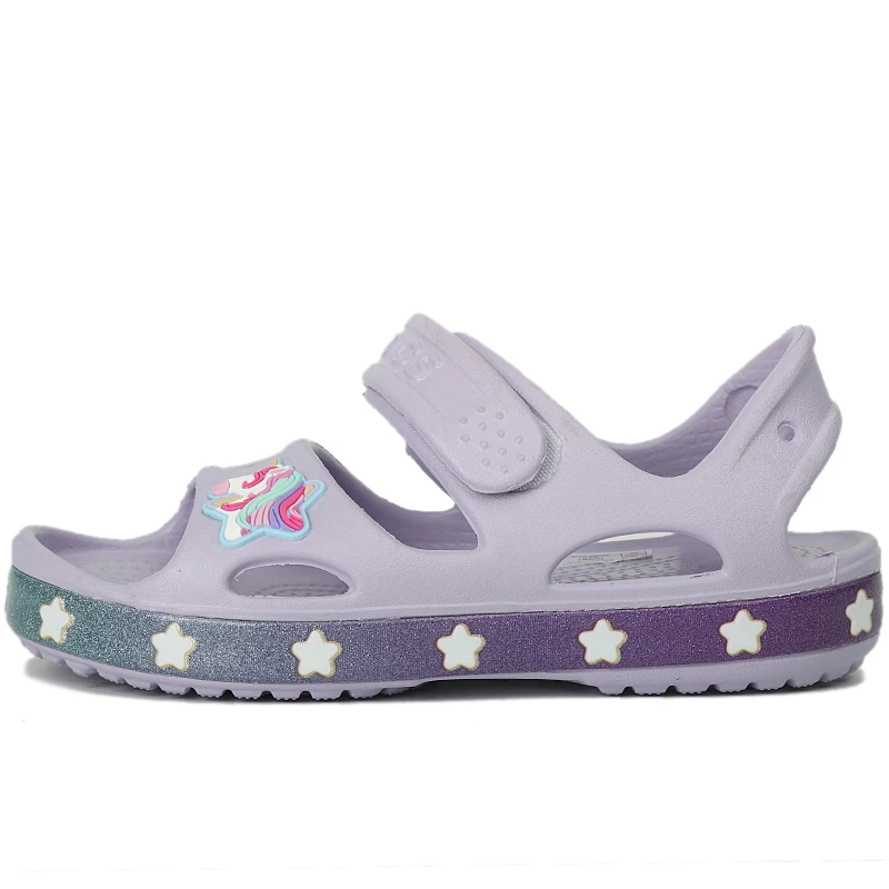 Crocsfl unicorn charm sandal g趣味学院独角兽儿童休闲凉鞋 商品