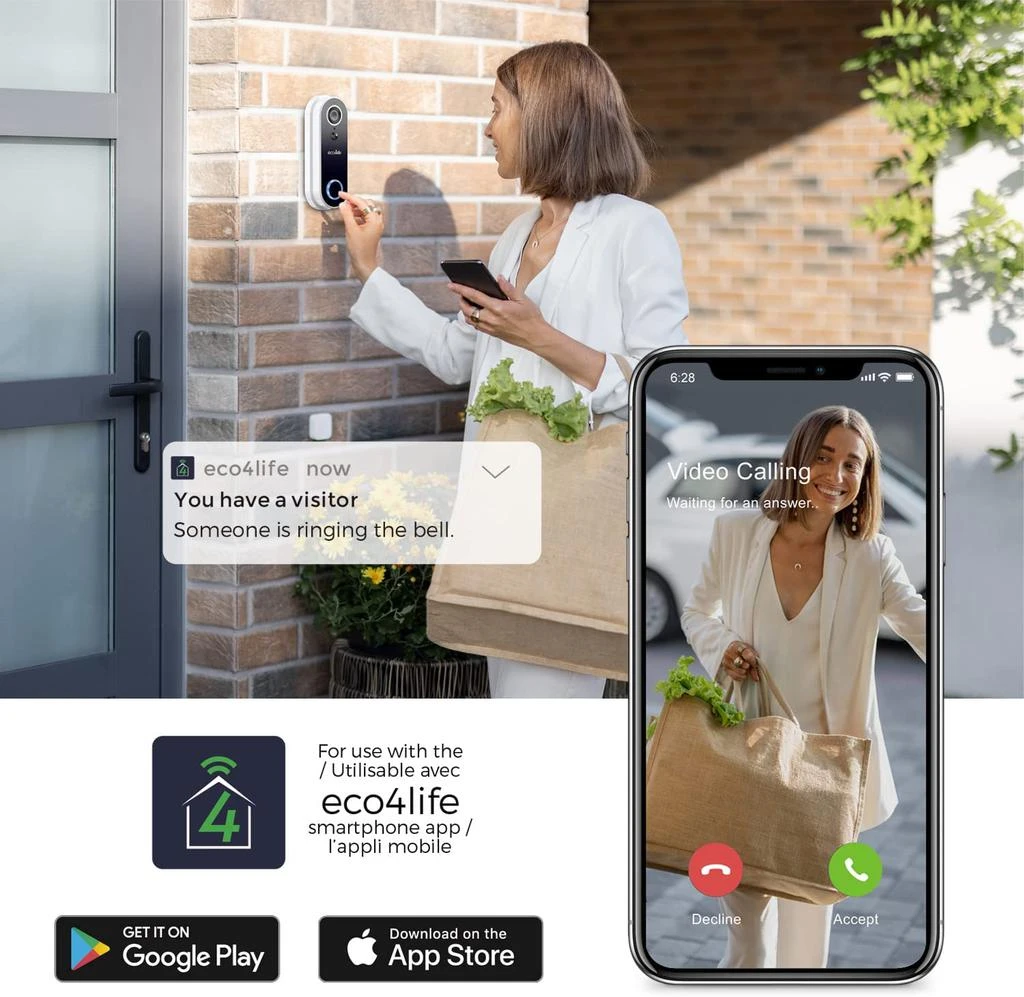 商品Eco4Life|Smart doorbell camera,价格¥724,第3张图片详细描述