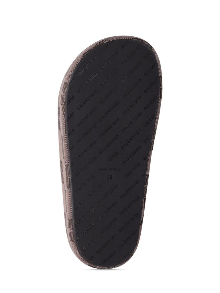 Rise Jacquard Monogram Slide Sandals商品第5张图片规格展示