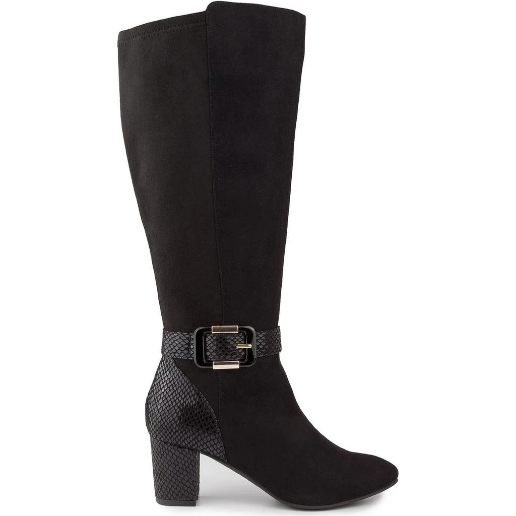 商品Karen Scott|Karen Scott Womens Isabell Faux Leather Tall Knee-High Boots,价格¥167,第3张图片详细描述