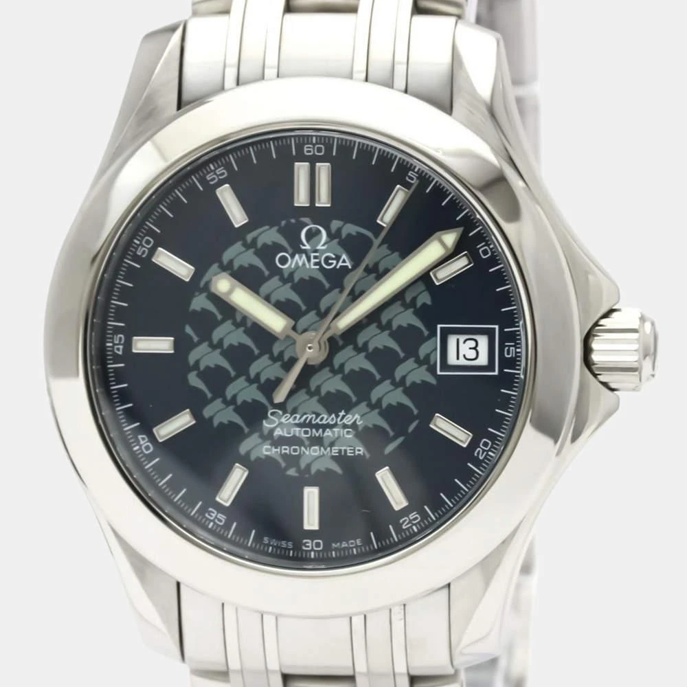 商品[二手商品] Omega|Omega Blue Stainless Steel Seamaster 120M Jacques Mayol Ltd Edition 2508.80 Men's Wristwatch 36 MM,价格¥9056,第2张图片详细描述
