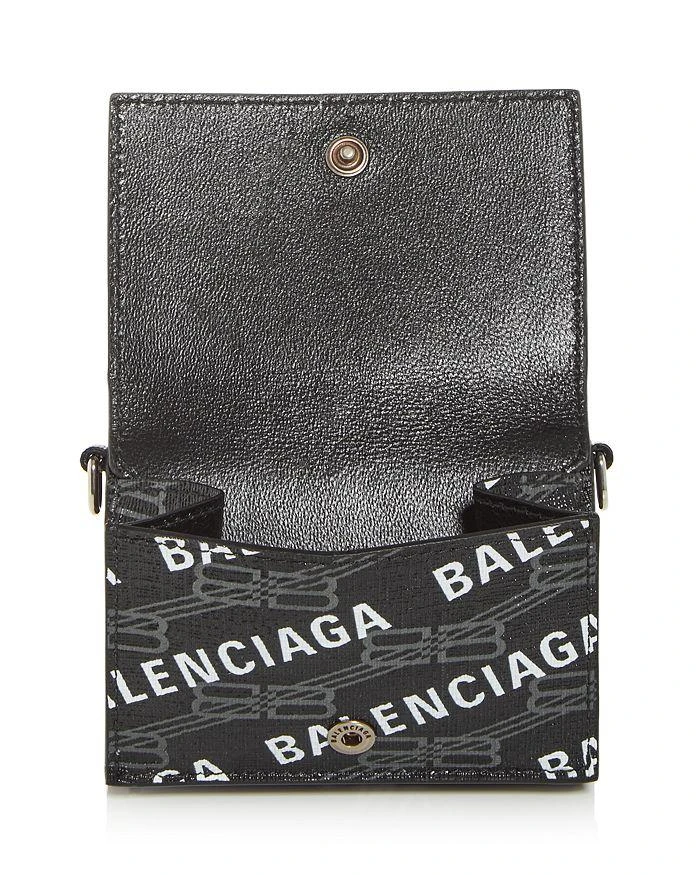 商品Balenciaga|Cash Mini Logo Print Leather Chain Wallet,价格¥4112,第2张图片详细描述