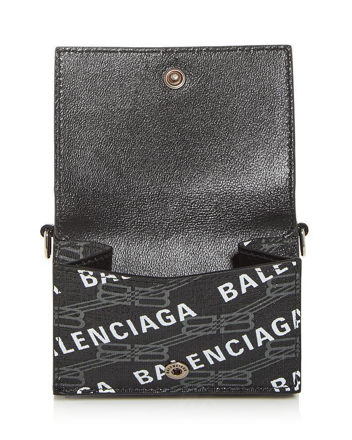 商品Balenciaga|Cash Mini Logo Print Leather Chain Wallet,价格¥3960,第4张图片详细描述