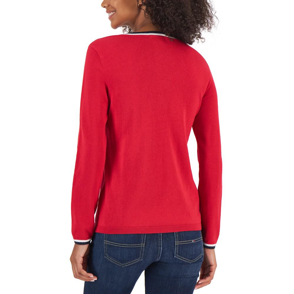 Women's Lucy Flag Lurex Cotton Sweater商品第2张图片规格展示