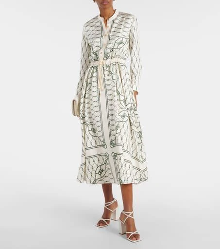 商品Tory Burch|印花真丝斜纹布衬衫式连衣裙,价格¥6747,第2张图片详细描述