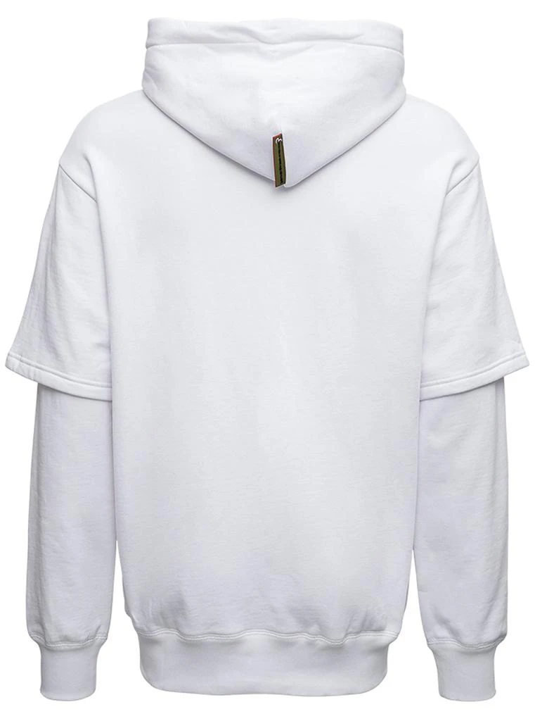 商品Evisu|White Cotton Evisu x Sfera Ebbasta Hoodie  with Logo,价格¥2256,第2张图片详细描述