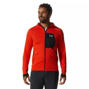 商品Mountain Hardwear|Mountain Hardwear - Mens Polartec Power Grid Full Zip Hoody - LG State Orange,价格¥842-¥1202,第1张图片