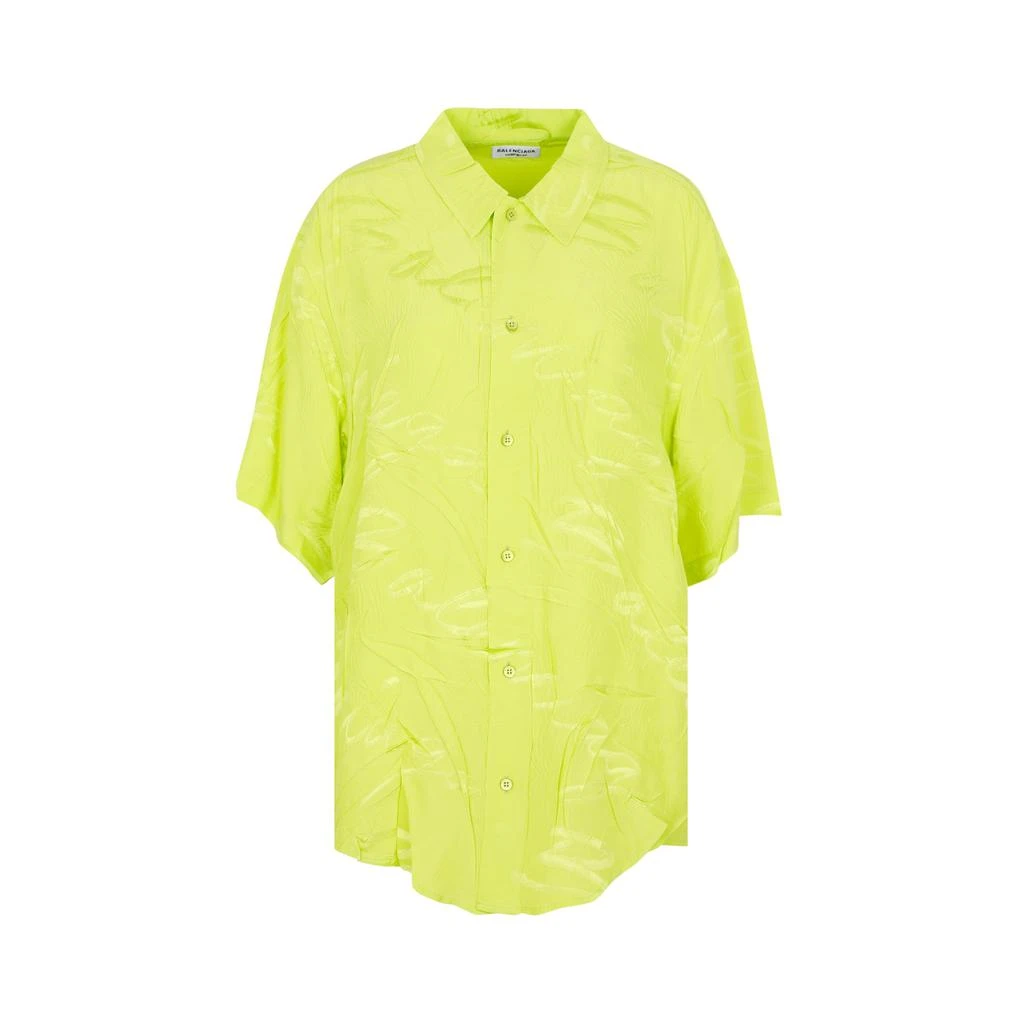 商品Balenciaga|BALENCIAGA  SHORT-SLEEVED OVERSIZE SHIRT,价格¥3470,第1张图片