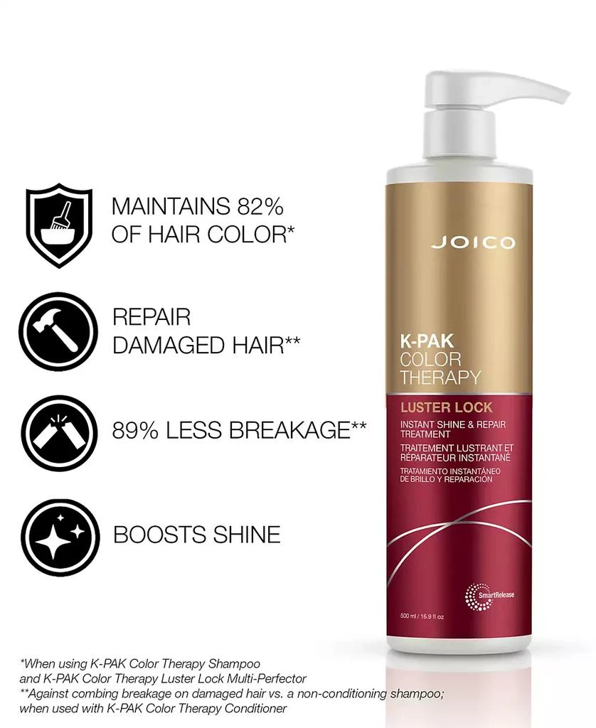 商品JOICO|K-PAK Color Therapy Luster Lock Instant Shine & Repair Treatment, 16.9 oz.,价格¥379,第5张图片详细描述