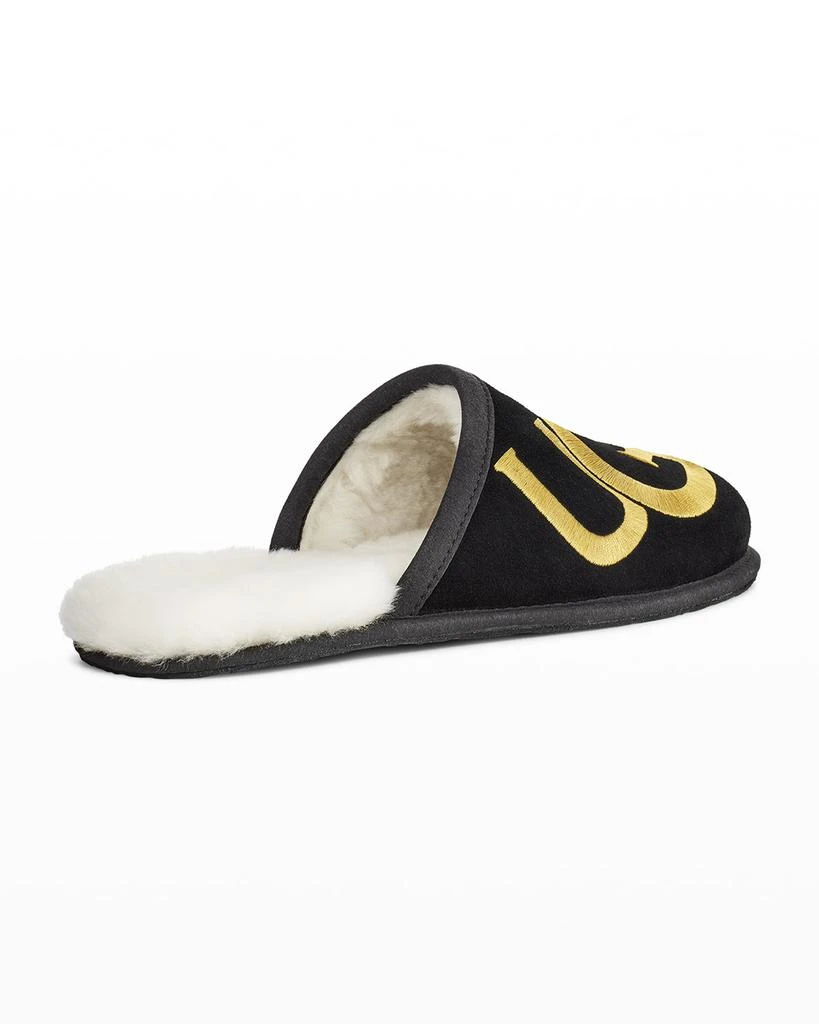 商品UGG|Men's Scuff Logo Suede/Sheepskin Slippers,价格¥379,第4张图片详细描述