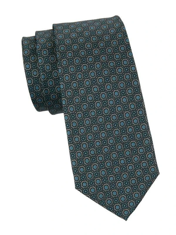 商品Saks Fifth Avenue|Geometric Print Silk Tie,价格¥241,第1张图片