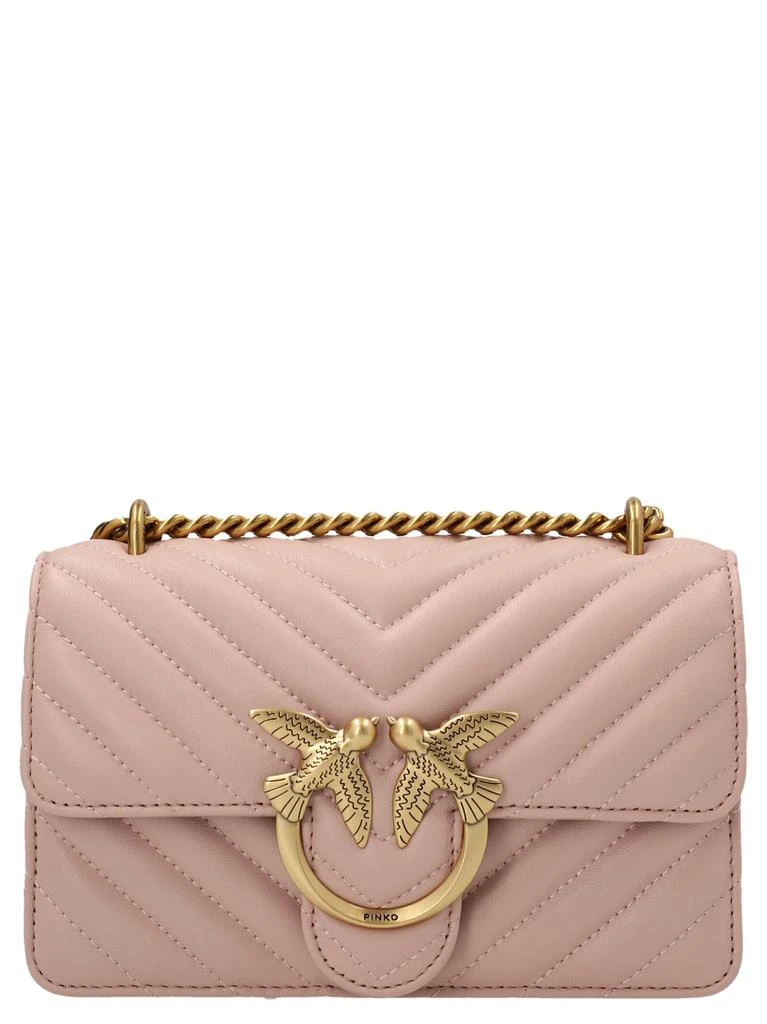 商品PINKO|Pinko love Mini Icon Chevron Shoulder Bag,价格¥2563,第1张图片